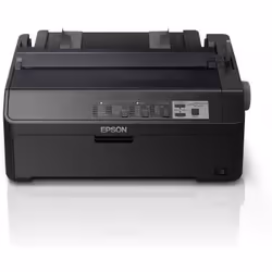 Epson LQ-590II, 550 cps, Code 39, EAN13, EAN8, Interleaved 2/5, POSTNET, UPC-A, UPC-E, ISO 8859-15, Italic, PC437, PC850, PC8 ...