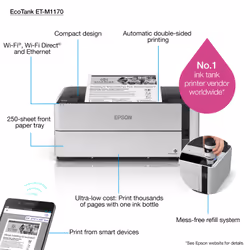 Epson EcoTank M1170 stampante a getto d'inchiostro 1200 x 2400 DPI A4 Wi-Fi - Vista aggiuntiva 7