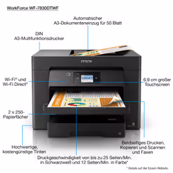 Epson WorkForce WF-7830DTWF - Vista aggiuntiva 4