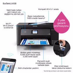 Epson EcoTank L14150 Ad inchiostro 4800 x 1200 DPI 38 ppm Wi-Fi - Vista aggiuntiva 5