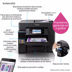 Epson EcoTank L6570 Laser 1200 x 2400 DPI 32 ppm Wi-Fi - Vista aggiuntiva 5