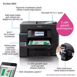 Epson EcoTank L6550 Ad inchiostro A4 4800 x 2400 DPI 32 ppm Wi-Fi - Vista aggiuntiva 7