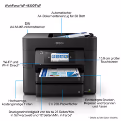 Epson WorkForce Pro WF-4830DTWF - Vista aggiuntiva 4