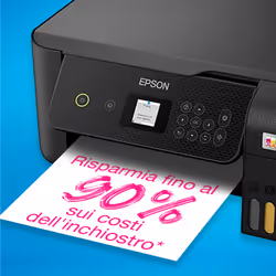 Epson EcoTank ET-2820 stampante multifunzione inkjet 3-in-1 A4, serbatoi ricaricabili alta capacità, 4 flaconi inclusi pari a 3600pag B/N 6500pag colore, Wi-FI Direct, USB - Vista aggiuntiva 5