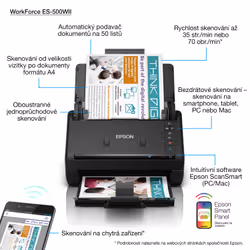 Epson WorkForce ES-500WII - Vista aggiuntiva 4