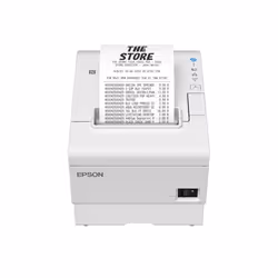 Epson TM-T88VII (131): USB, Ethernet, PoweredUSB, White, Termico, Stampante POS, 180 x 180 DPI, 500 mm/s, 1,41 x 3,39 mm, Tes ...