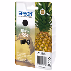 Epson 604, Nero, 3,4 ml, 1 pz, Confezione singola