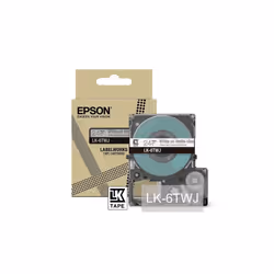Epson LK-6TWJ, Trasparente, Bianco, Trasferimento termico, Opaco, 2,4 cm
