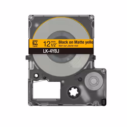 Epson C53S672073, Nero su giallo, Epson, LK-6RBJ, 1,2 cm