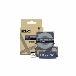 Epson LK-5HWJ, Blu marino, Bianco, Trasferimento termico, Opaco, LabelWorks LW-C410, 1,8 cm