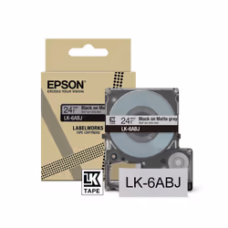 Epson C53S672088, Nero su grigio, LK, Nero, Grigio, Epson, LabelWorks LW-C610, 2,4 cm