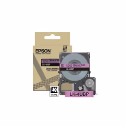 Epson LK-4UBP, Nero, Viola, Trasferimento termico, LabelWorks LW-C410, 1,2 cm
