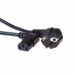 ACT 230V connection cable schuko male (angled) - C13 (angled) 2 m, 2 m