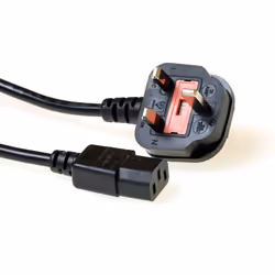 ACT AK5060, 2,5 m, Spina di alimentazione di tipo G, Accoppiatore C13, 230 V, 10 A