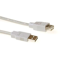 ACT SB2205 cavo USB USB 2.0 5 m USB A Avorio