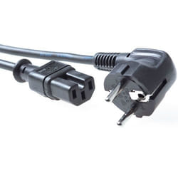ACT AK5001 cavo di alimentazione Nero 1,5 m CEE7/7 Accoppiatore C15