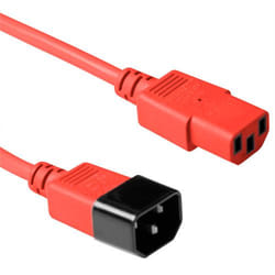 ACT C13 - C14, 1.80m Rosso 1,8 m Accoppiatore C13 Accoppiatore C14