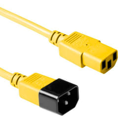 ACT C13 - C14, 1.80m Giallo 1,8 m Accoppiatore C13 Accoppiatore C14