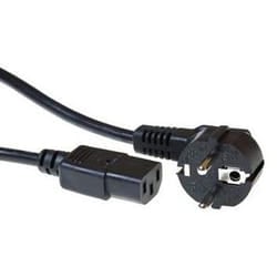 ACT AK5127 cavo di alimentazione Nero 10 m CEE7/7 Accoppiatore C13