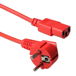 ACT Schuko - C13, 1.2m Rosso 1,2 m Accoppiatore C13