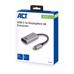 ACT AC7030 cavo e adattatore video 0,15 m USB tipo-C DisplayPort Grigio - Vista aggiuntiva 4