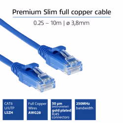 ACT DC9605 cavo di rete Blu 5 m Cat6 U/UTP (UTP)