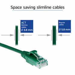 ACT DC9701 cavo di rete Verde 1 m Cat6 U/UTP (UTP)