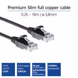 ACT DC9905 cavo di rete Nero 5 m Cat6 U/UTP (UTP)