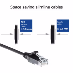 ACT DC9905 cavo di rete Nero 5 m Cat6 U/UTP (UTP)