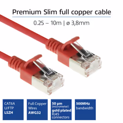 ACT DC7503 cavo di rete Rosso 3 m Cat7a U/FTP (STP)