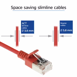 ACT DC7503 cavo di rete Rosso 3 m Cat7a U/FTP (STP)