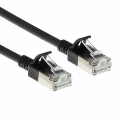 ACT DC7952, 0,25 m, Cat6a, U/FTP (STP), RJ-45, RJ-45, Nero
