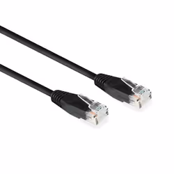 ACT AC4010, 10 m, Cat6, U/UTP (UTP), RJ-45, RJ-45, Nero