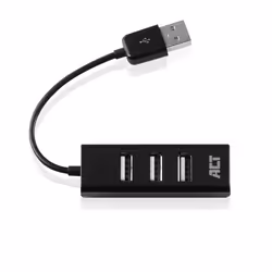 ACT AC6205 hub di interfaccia USB 2.0 480 Mbit/s Nero - Vista aggiuntiva 5