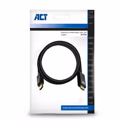 ACT AC7550 cavo e adattatore video 1,8 m DisplayPort HDMI tipo A (Standard) Nero - Vista aggiuntiva 4