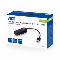 ACT AC1515 adattatore per inversione del genere dei cavi 2.5/3.5" SATA USB A Nero