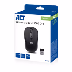 ACT AC5125 mouse Ufficio Mano destra RF Wireless Ottico 1600 DPI - Vista aggiuntiva 4