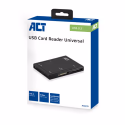 ACT AC6370 lettore di schede USB 3.2 Gen 1 (3.1 Gen 1) Type-A Nero - Vista aggiuntiva 3