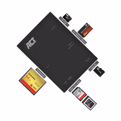 ACT AC6370 lettore di schede USB 3.2 Gen 1 (3.1 Gen 1) Type-A Nero - Vista aggiuntiva 4