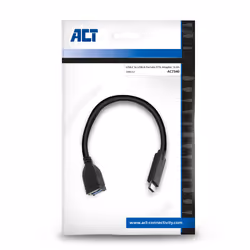 ACT AC7340 cavo USB USB 3.2 Gen 1 (3.1 Gen 1) 0,2 m USB C USB A Nero - Vista aggiuntiva 2