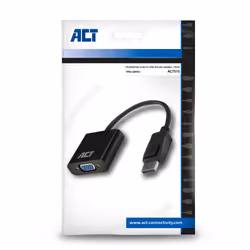 ACT AC7515 cavo e adattatore video 0,15 m DisplayPort VGA (D-Sub) Nero - Vista aggiuntiva 4