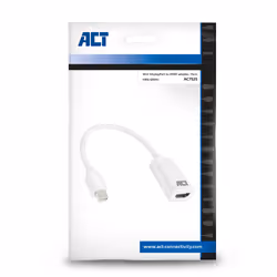 ACT AC7525 cavo e adattatore video 0,15 m Mini DisplayPort HDMI tipo A (Standard) Bianco