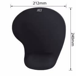 ACT AC8010 tappetino per mouse Nero