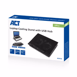 ACT AC8105 base di raffreddamento per laptop 43,9 cm (17.3") 2500 Giri/min Nero - Vista aggiuntiva 4