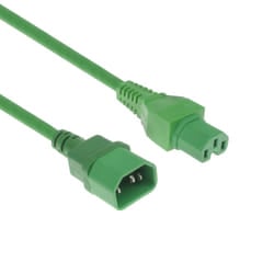 ACT AK5306 cavo di alimentazione Verde 1,2 m IEC C14 IEC C15