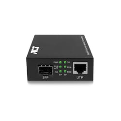 ACT AC4451 convertitore multimediale di rete 1000 Mbit/s Modalità multipla, Modalità singola Nero