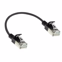 ACT DC7930 cavo di rete Nero 0,15 m Cat6a U/FTP (STP)