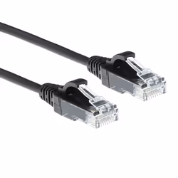 ACT DC9930, 0,15 m, Cat6, U/UTP (UTP), RJ-45, RJ-45, Nero
