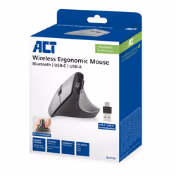 ACT AC5155 mouse Ufficio Mano destra RF senza fili + Bluetooth Ottico 2400 DPI