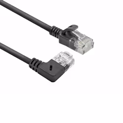 ACT DC2901, 1 m, Cat6a, U/UTP (UTP), RJ-45, RJ-45, Nero